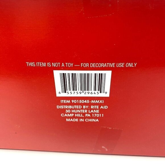 Vintage Rite Aid Glass Ball Christmas Ornaments 6 Silver Tree Decorations - Picture 5 of 5